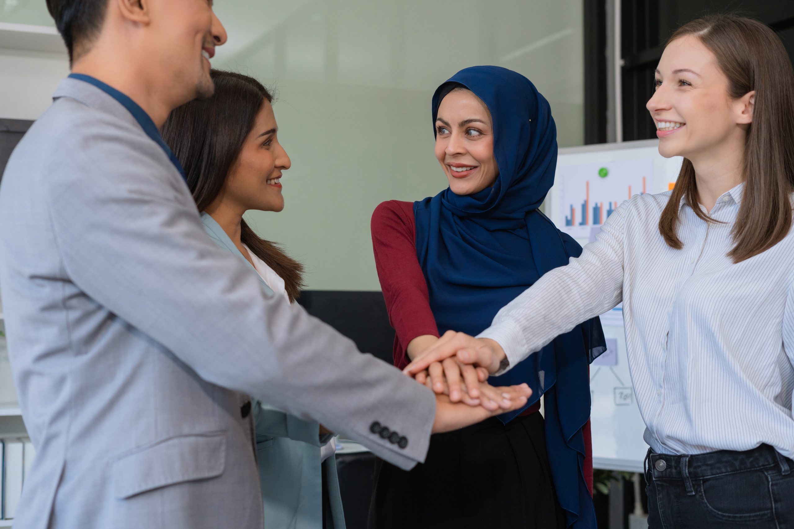 business people working as a good team in the office. Successful